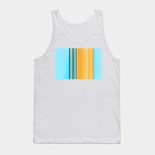 Blue and Yellow Golden Stripes Tank Top